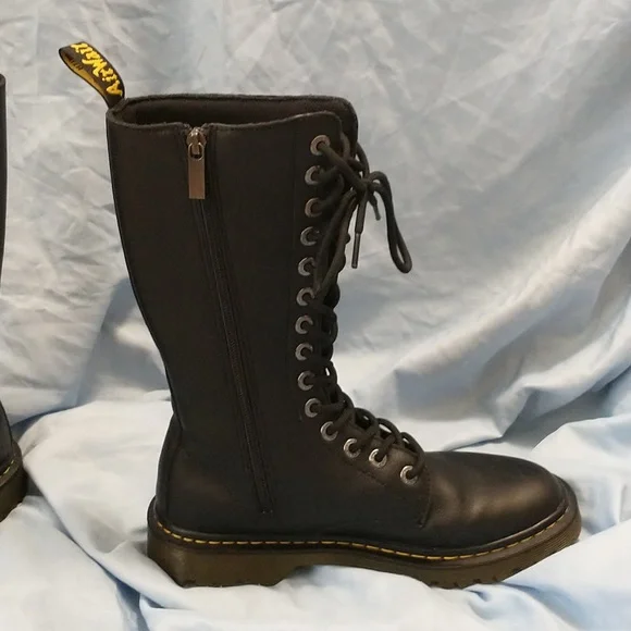 Dr. Martens Black Lace-Up Women's Boots - Picture 7 of 15
